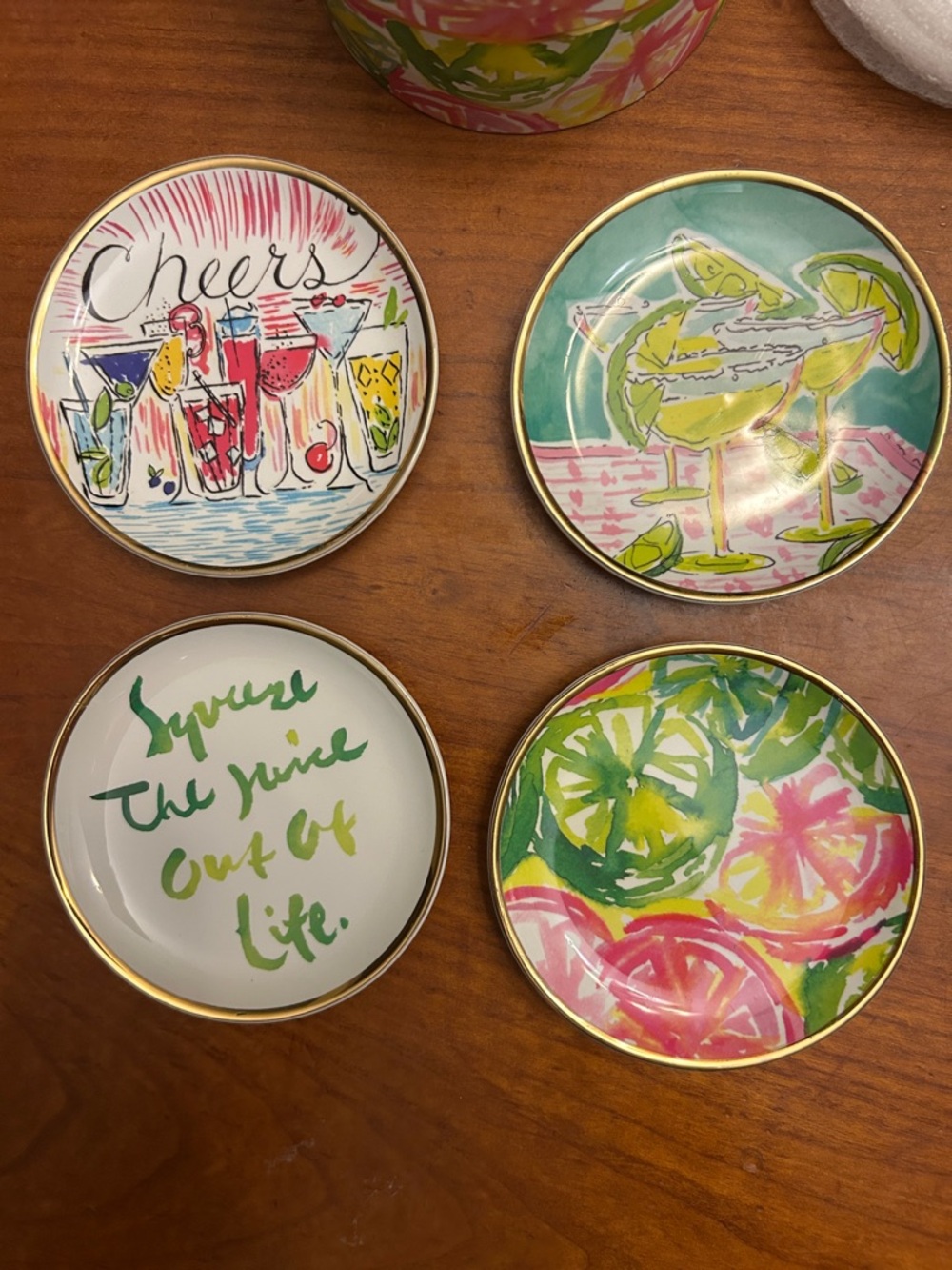 Lilly Pulitzer Ceramic Coasters New